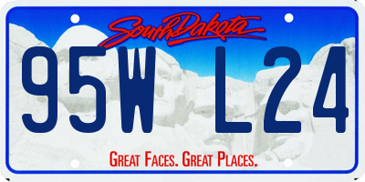 SD license plate 95WL24