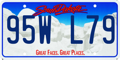 SD license plate 95WL79