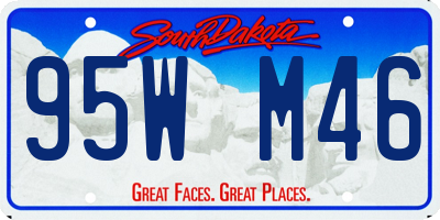 SD license plate 95WM46