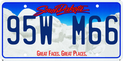 SD license plate 95WM66