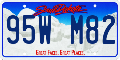 SD license plate 95WM82