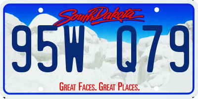 SD license plate 95WQ79