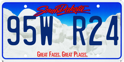 SD license plate 95WR24