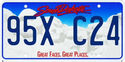 SD license plate 95XC24
