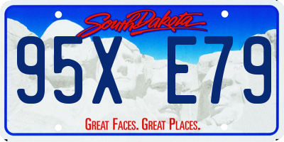 SD license plate 95XE79