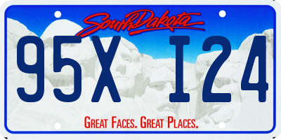 SD license plate 95XI24