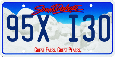 SD license plate 95XI30