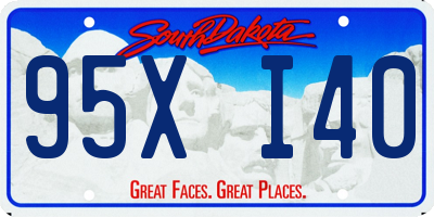 SD license plate 95XI40
