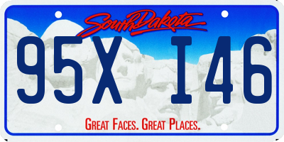 SD license plate 95XI46