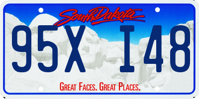 SD license plate 95XI48