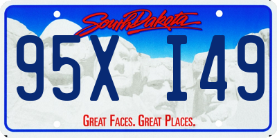 SD license plate 95XI49