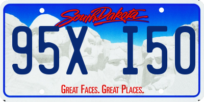 SD license plate 95XI50