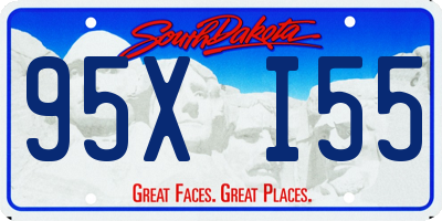 SD license plate 95XI55