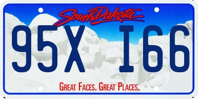 SD license plate 95XI66
