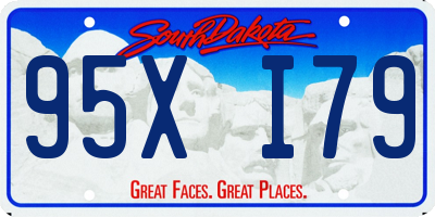 SD license plate 95XI79