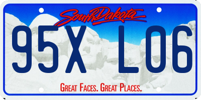 SD license plate 95XL06