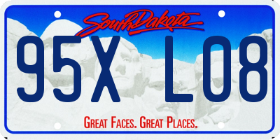 SD license plate 95XL08