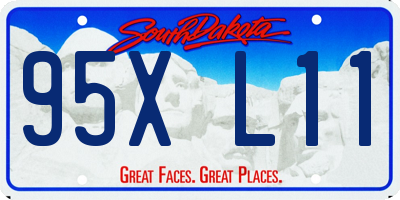 SD license plate 95XL11