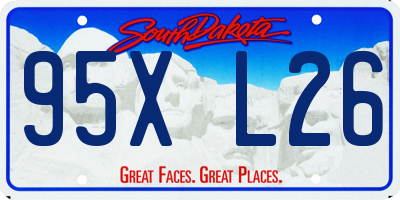 SD license plate 95XL26