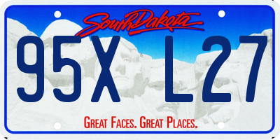 SD license plate 95XL27