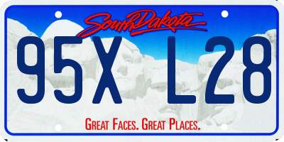 SD license plate 95XL28