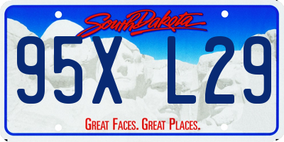 SD license plate 95XL29