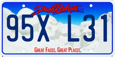 SD license plate 95XL31