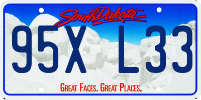 SD license plate 95XL33