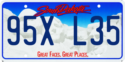 SD license plate 95XL35
