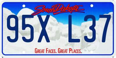 SD license plate 95XL37