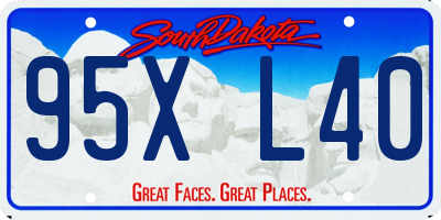SD license plate 95XL40