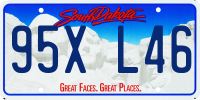 SD license plate 95XL46