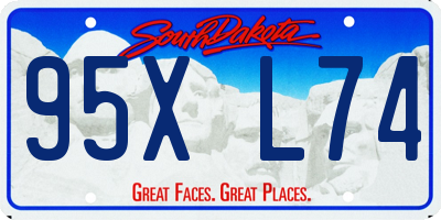 SD license plate 95XL74