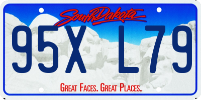 SD license plate 95XL79
