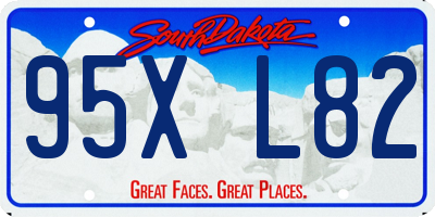 SD license plate 95XL82