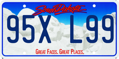 SD license plate 95XL99