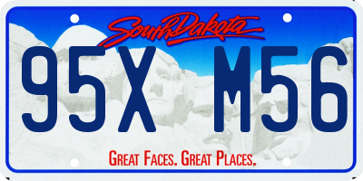 SD license plate 95XM56