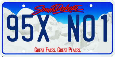 SD license plate 95XN01