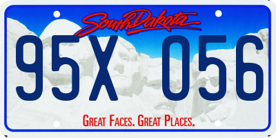 SD license plate 95XO56