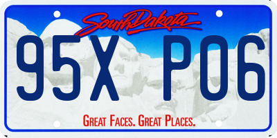 SD license plate 95XP06