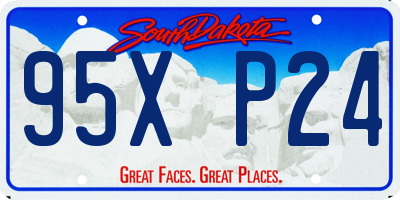 SD license plate 95XP24