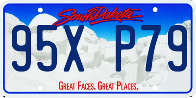 SD license plate 95XP79