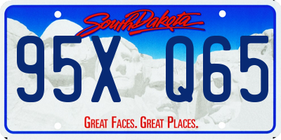 SD license plate 95XQ65