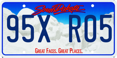 SD license plate 95XR05