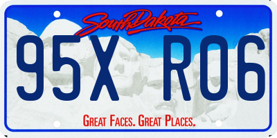 SD license plate 95XR06