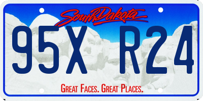 SD license plate 95XR24