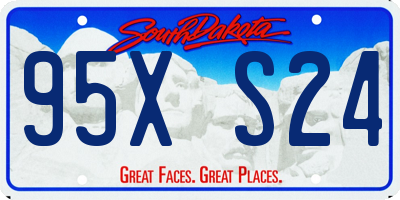 SD license plate 95XS24