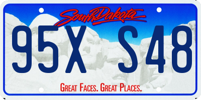 SD license plate 95XS48