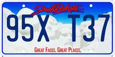 SD license plate 95XT37