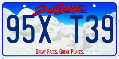 SD license plate 95XT39